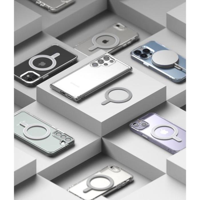 UTGATT4 - Ringke MagSafe Ring Magnetisk Platta - Vit