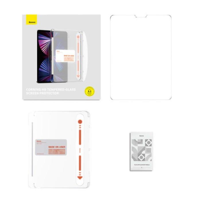 BASEUS - Baseus iPad Mini 6 Härdat Glas Skärmskydd - Transparent
