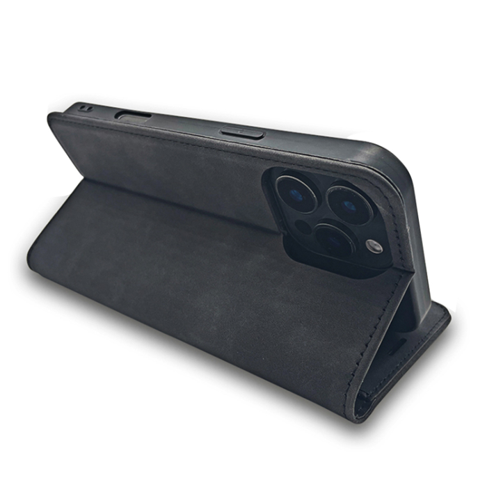 OEM - Galaxy A35 5G Plånboksfodral Smart Suede - Svart