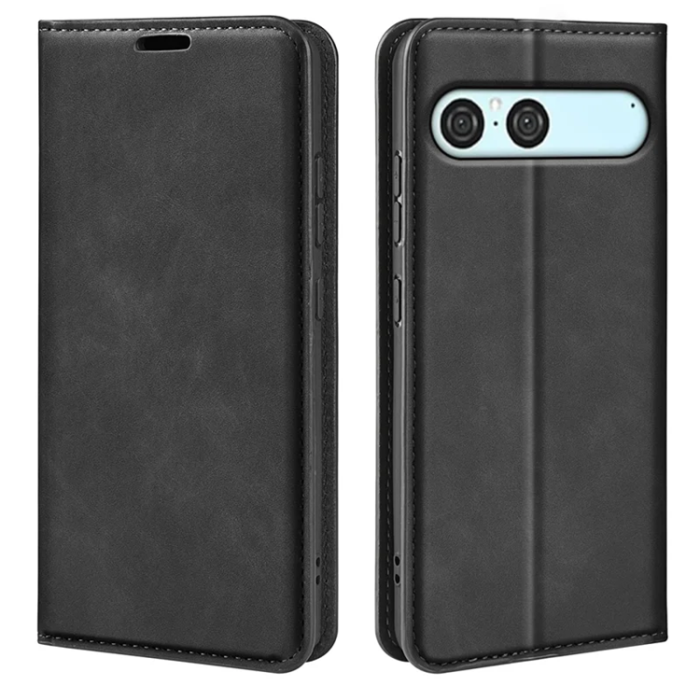 A-One Brand - Sony Xperia 10 VII Plånboksfodral Skin Touch - Svart