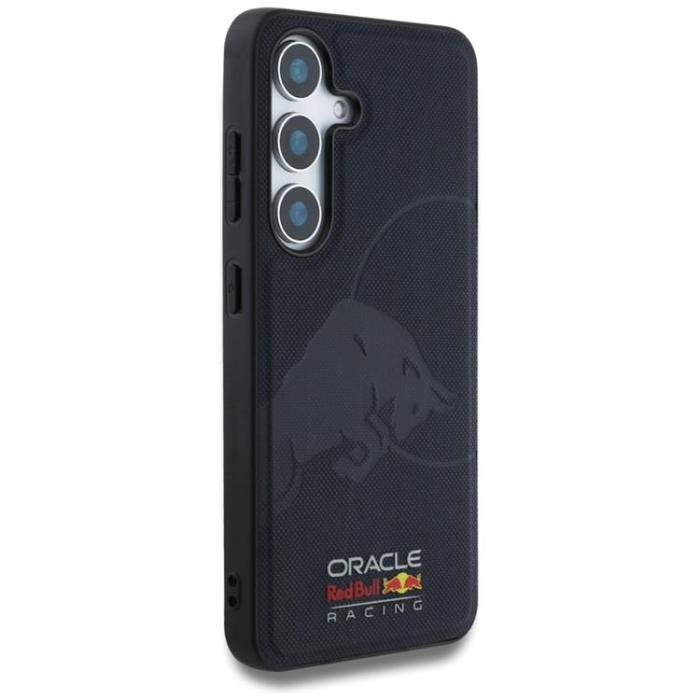 Red Bull - Red Bull Galaxy S25 Mobilskal MagSafe Läder Meshed Debossed Bull - Navy