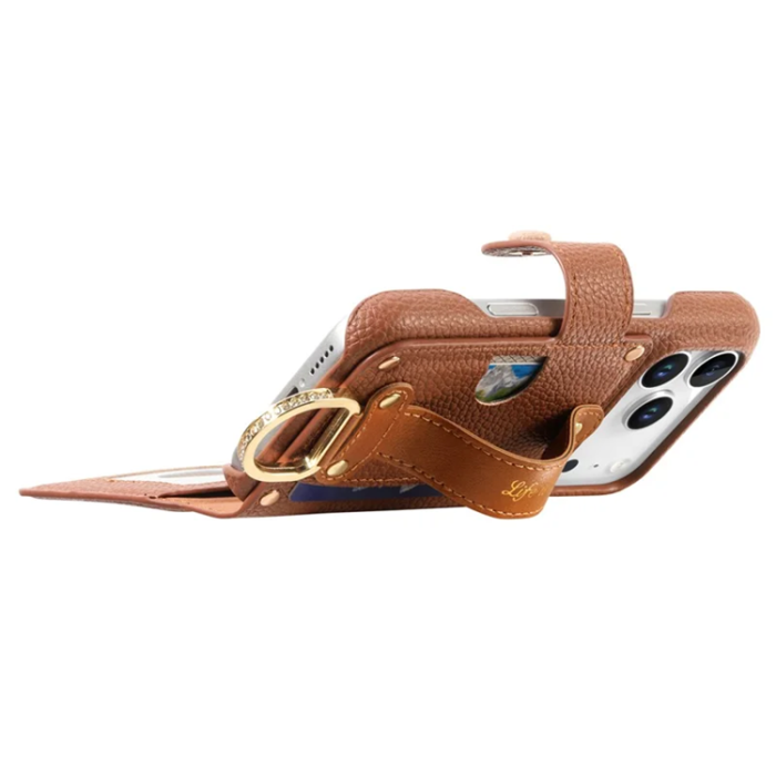 A-One Brand - iPhone 17 Pro Plånboksfodral RFID Blocking Zipper - Brun