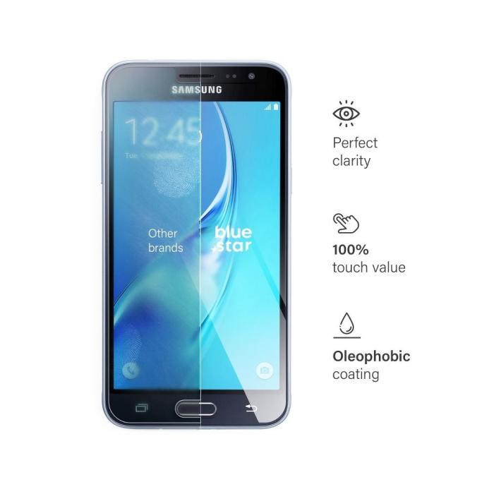 Blue Star - Blue Star Samsung Galaxy J3 (2016) Skärmskydd av Härdat Glas