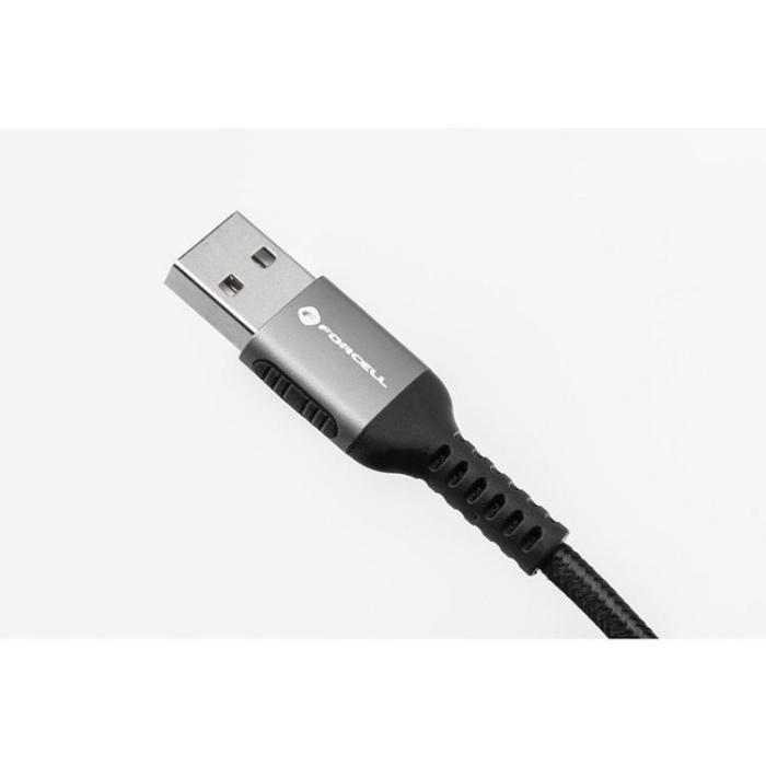 Forcell - Forcell USB-A till USB-C Kabel 66W 2m QC3.0 3A Cafule - Svart