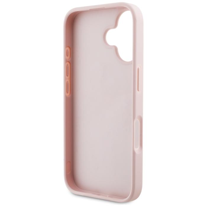 Guess - Guess iPhone 16 Mobilskal Grained Roses Big 4G logo - Rosa