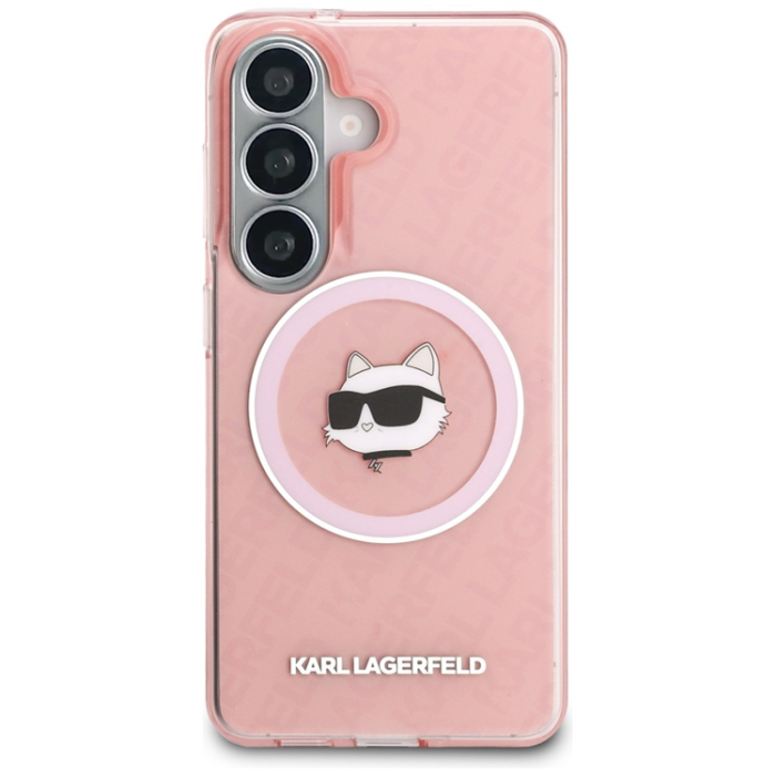 KARL LAGERFELD - Karl Lagerfeld Mobilskal För Galaxy S26 MagSafe IML Repeated Choupette - Rosa