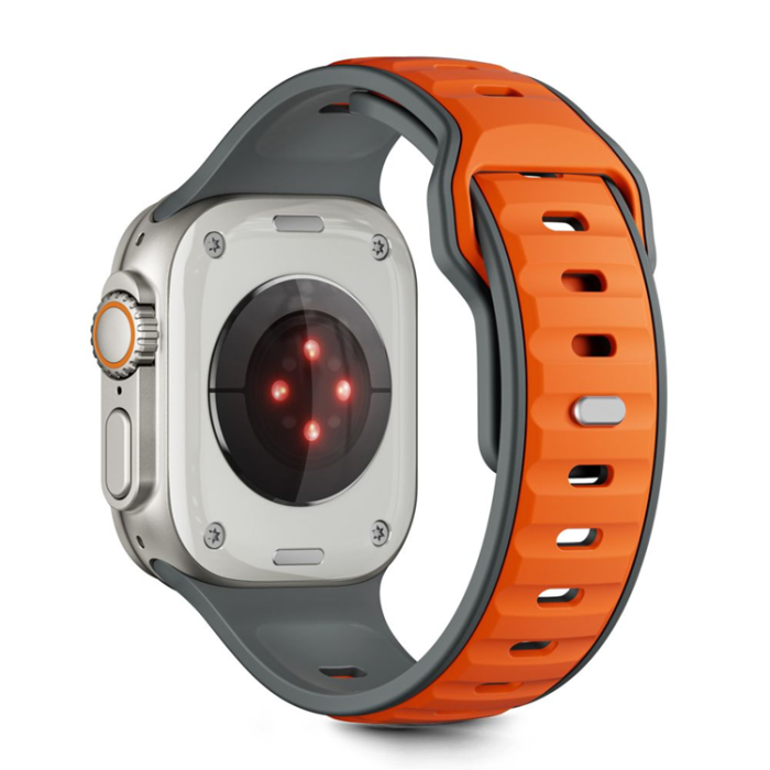 Tech-Protect - Tech-Protect Apple Watch (44/45/46/49mm) Armband Icon - Grå/Orange