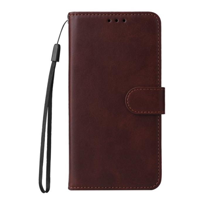 OEM - Samsung Galaxy S26 Plus Plånboksfodral Konstläder Folio Flip - Brun
