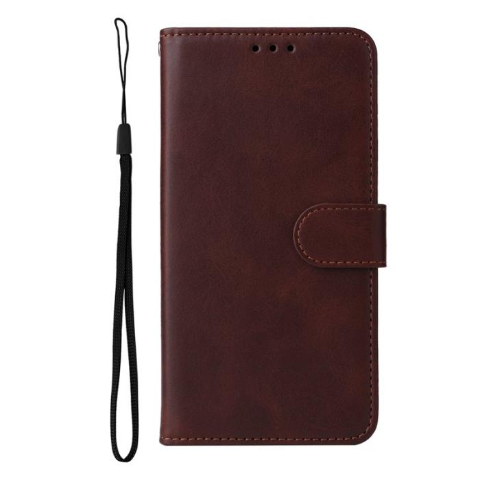 OEM - Samsung Galaxy S26 Plus Plånboksfodral Konstläder Folio Flip - Brun