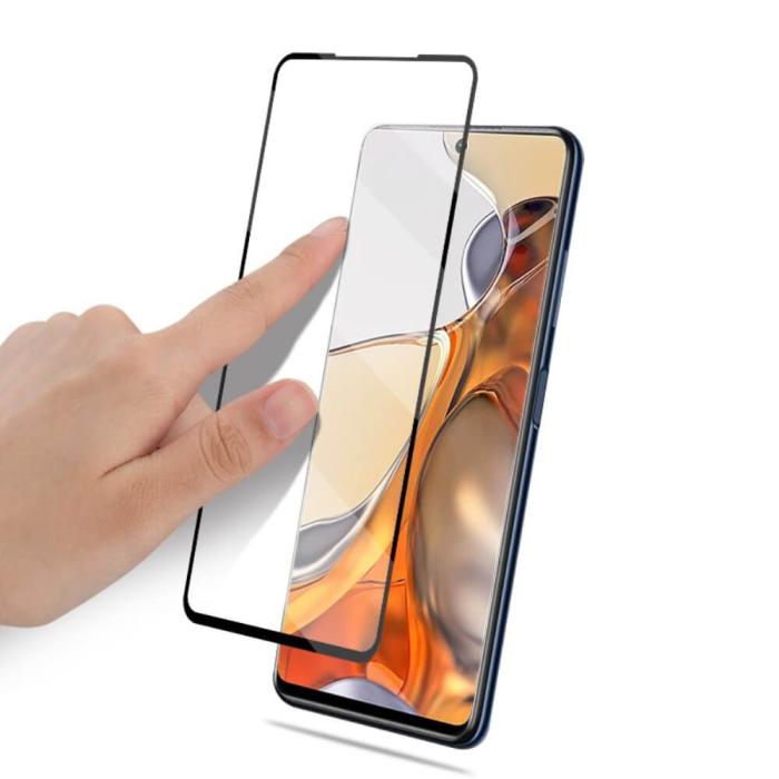 A-One Brand - Mocolo Härdat Glas Skärmskydd till Xiaomi 11T/11T Pro - Svart