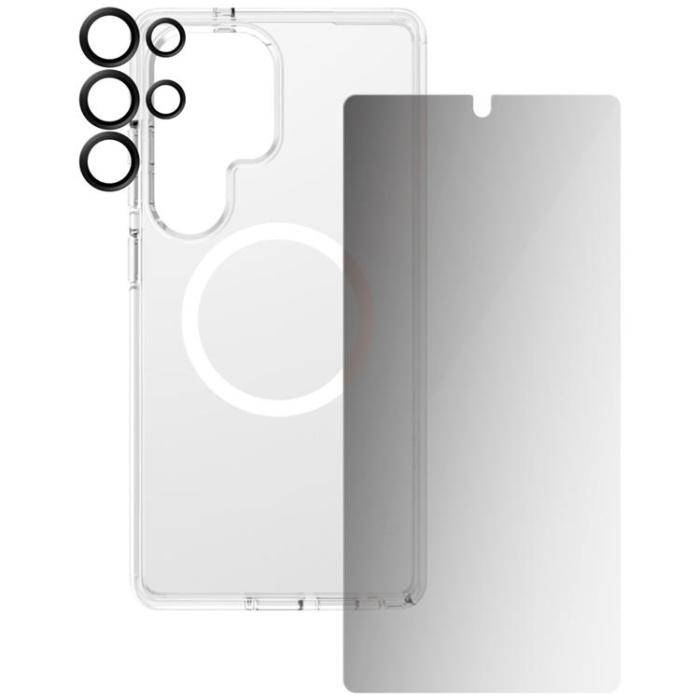PanzerGlass - [3in1] CARE Galaxy S25 Ultra MagSafe Skal, Privacy Härdat Glas, Kameralinsskydd