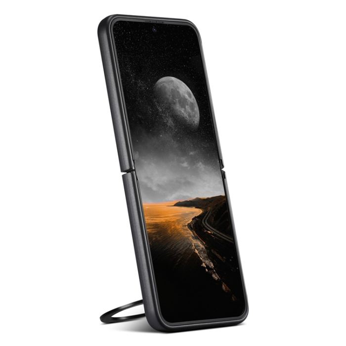 SUTENI - Suteni Galaxy Z Flip 5 Mobilskal MagSafe Carbon Fiber - Svart