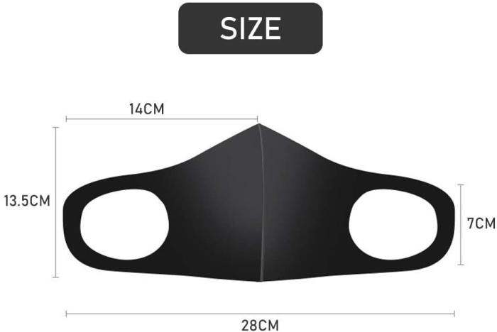 OEM - 2 Pack Tvättbar mask Munskydd Skyddsmask Vit