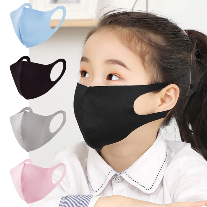 UTGATT5 - 1 Pack Tvättbar mask Munskydd Skyddsmask (Barn) Vit