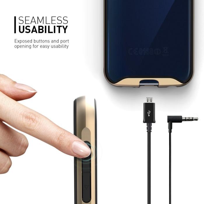 UTGATT5 - Caseology Waterfall Series BaksideSkal till Samsung Galaxy S6 - Guld