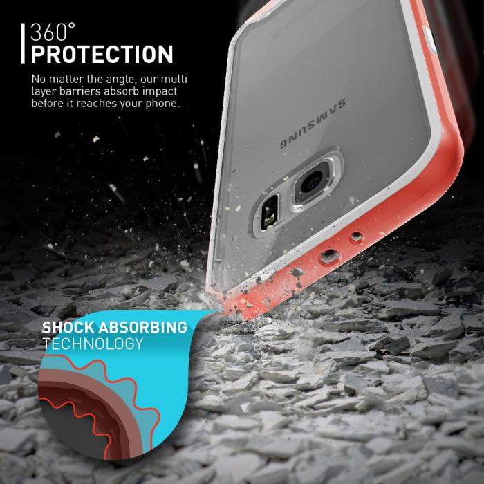 UTGATT5 - Caseology Waterfall Series BaksideSkal till Samsung Galaxy S6 - Rosa