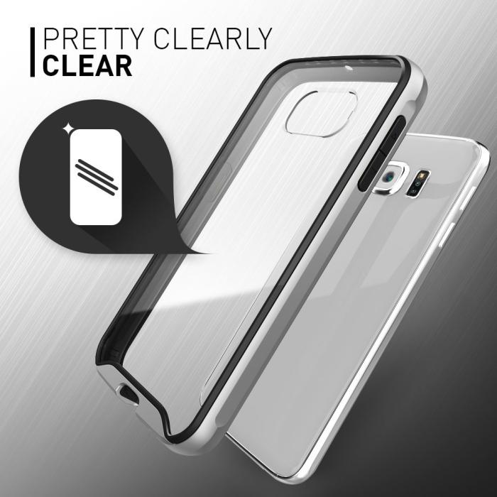 UTGATT5 - Caseology Waterfall Series BaksideSkal till Samsung Galaxy S6 - Silver