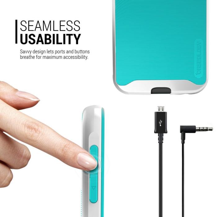 UTGATT5 - Caseology Wavelength Series BaksideSkal till Samsung Galaxy S6 - Turkos