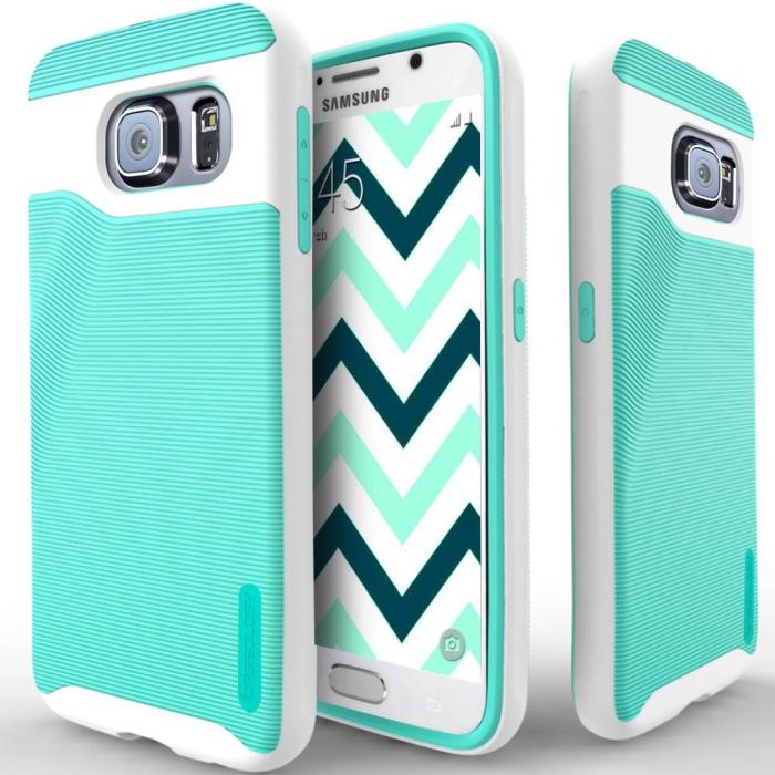 UTGATT5 - Caseology Wavelength Series BaksideSkal till Samsung Galaxy S6 - Turkos