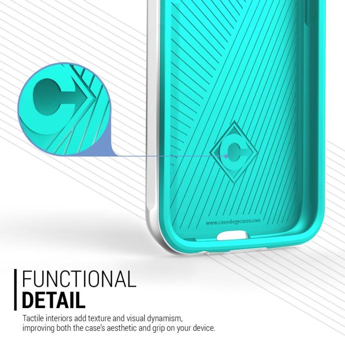 UTGATT5 - Caseology Wavelength Series BaksideSkal till Samsung Galaxy S6 - Turkos