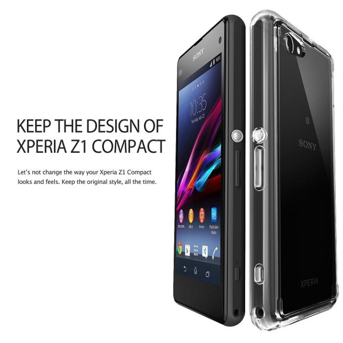 UTGATT5 - Ringke Fusion skal till Sony Xperia Z1 Compact (Crystal)