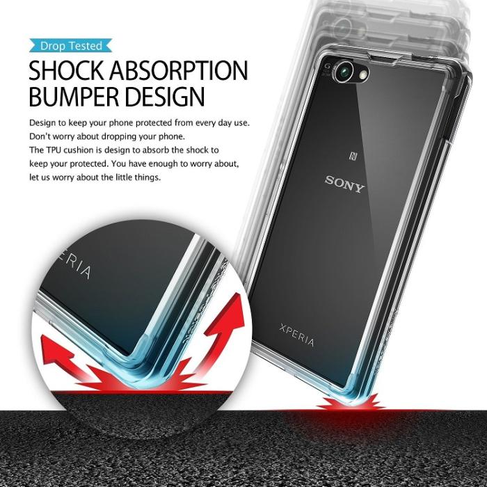 UTGATT5 - Ringke Fusion skal till Sony Xperia Z1 Compact (Crystal)