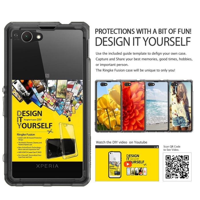 UTGATT5 - Ringke Fusion skal till Sony Xperia Z1 Compact (Crystal)