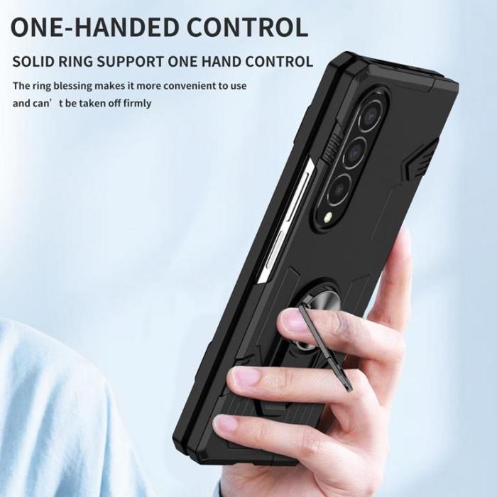Forcell - Forcell Galaxy Z Fold 3 5G Skal Mecha - Svart