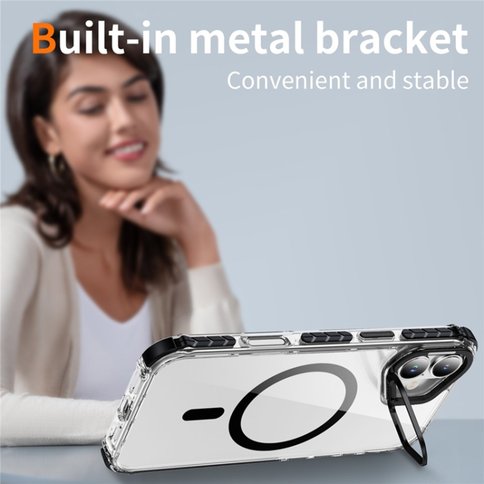 A-One Brand - iPhone 17 Mobilskal MagSafe Kickstand - Svart