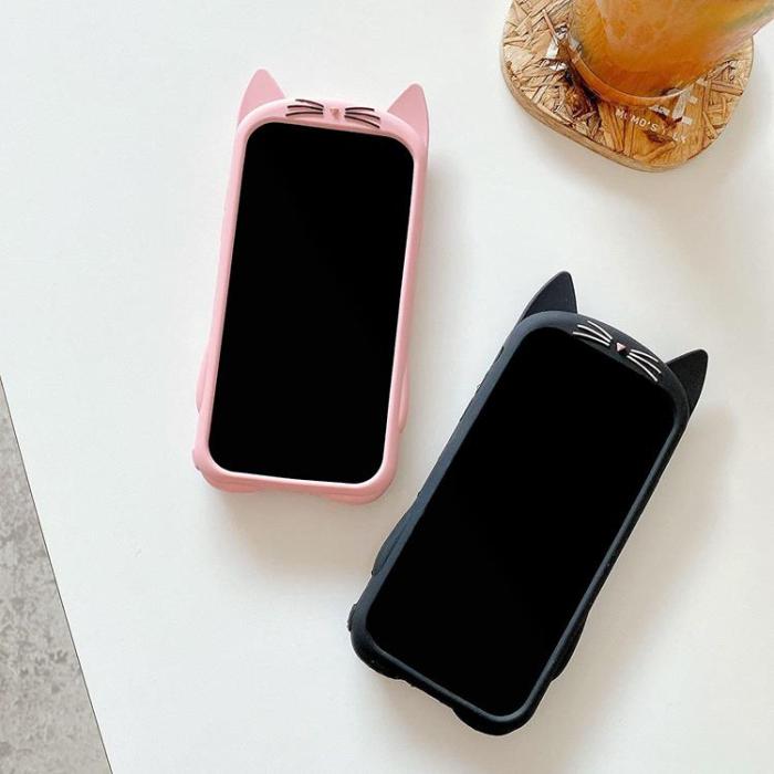Fidget Toys - Katt Pop it Fidget Multicolor Skal till iPhone 11