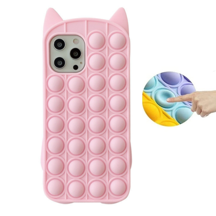 A-One Brand - Katt Pop it Fidget Multicolor Skal till iPhone 11