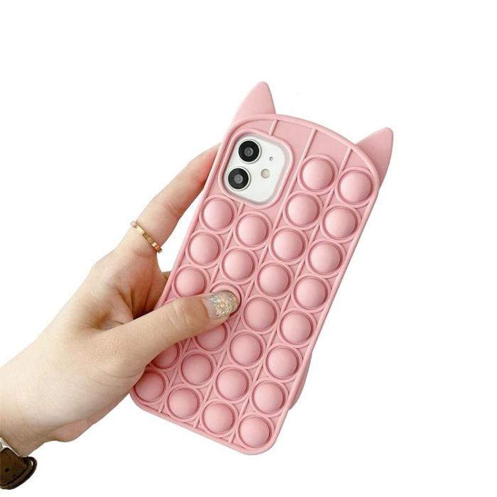 A-One Brand - Katt Pop it Fidget Multicolor Skal till iPhone 11