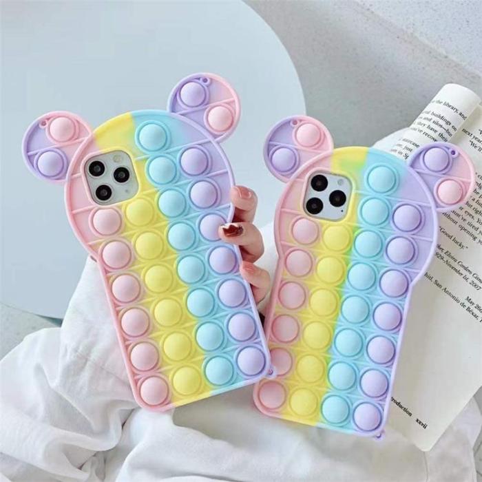UTGATT1 - Panda Pop it Fidget Multicolor Skal till iPhone 11