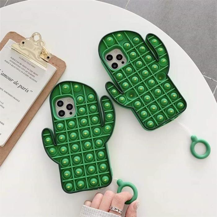 Fidget Toys - Kaktus Pop it Fidget Skal till iPhone 7/8/SE 2020