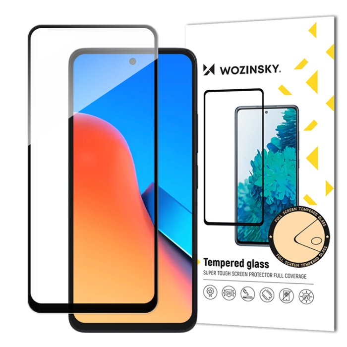 Wozinsky - Wozinsky Xiaomi Redmi 12 Härdat Glas Skärmskydd - Svart