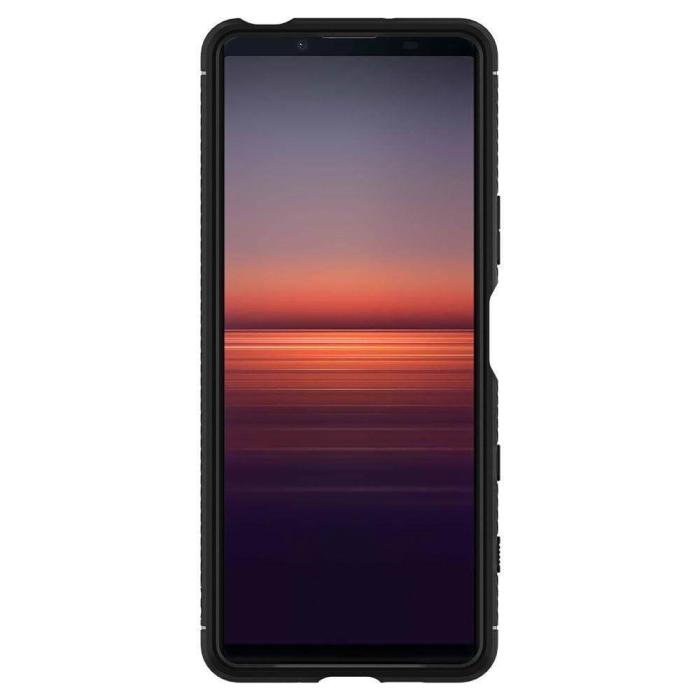 UTGATT5 - SPIGEN Rugged Armor skal Sony Xperia 5 II Matte Svart
