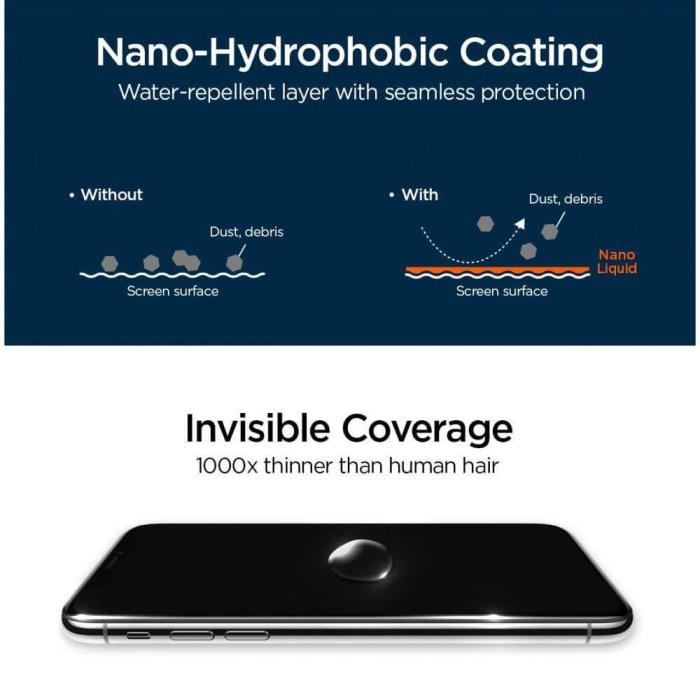 Spigen - Spigen skärmskydd Glas.Tr Nano Liquid