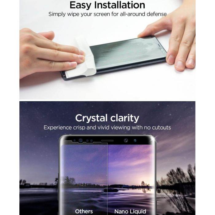 Spigen - Spigen skärmskydd Glas.Tr Nano Liquid