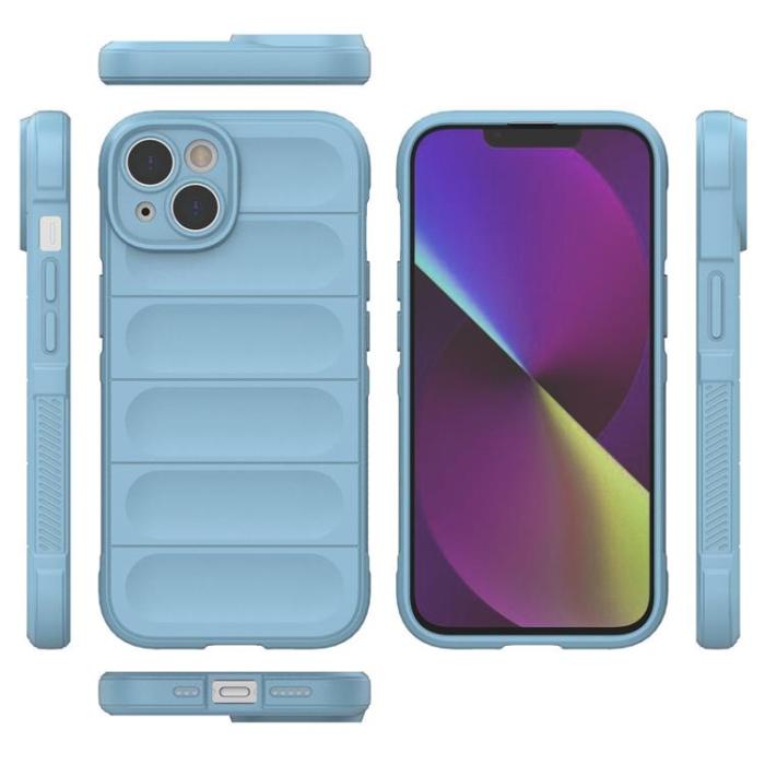OEM - iPhone 14 Plus Skal Magic Shield Flexible Armored - Ljusblå
