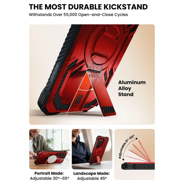 SupCase - SupCase Mobilskal För Galaxy S26 Ultra Magsafe IBLSN Armorbox - Röd