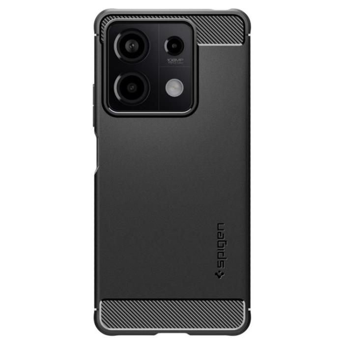 Spigen - Spigen Xiaomi Redmi Note 13 Pro 5G Mobilskal Rugged Armor - Svart
