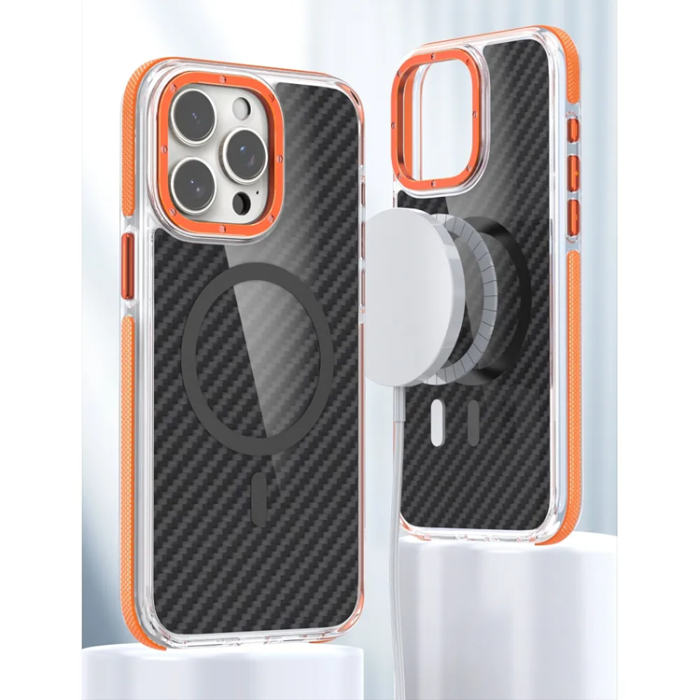 A-One Brand - iPhone 17 Mobilskal Magsafe Fiber - Orange