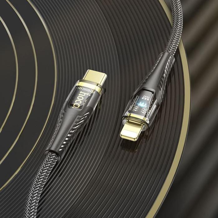 Hoco - HOCO USB-C till Lightning 27W Kabel 1.2m U121 PD - Svart