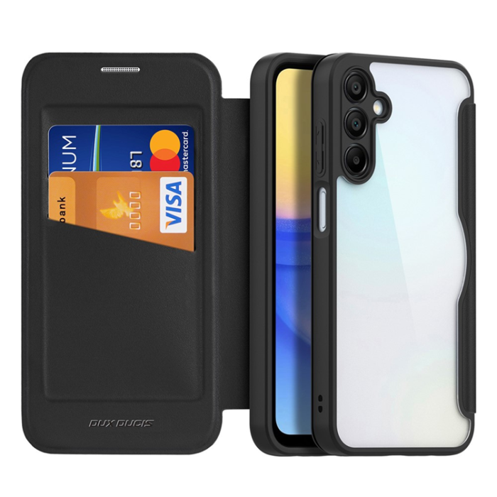 Dux Ducis - Dux Ducis Galaxy A15 5G/4G Plånboksfodral Skin X Pro - Svart