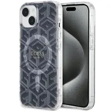 Guess - Guess Mobilskal till iPhone 15/14 Plus Magsafe IML GCube - Svart