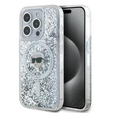 KARL LAGERFELD - Karl Lagerfeld iPhone 15 Pro Skal MagSafe Glitter Karl Head