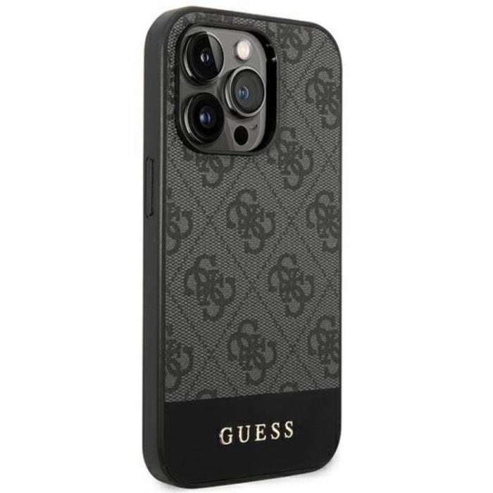 Guess - GUESS iPhone 14 Pro Skal Stripe Collection - Grå