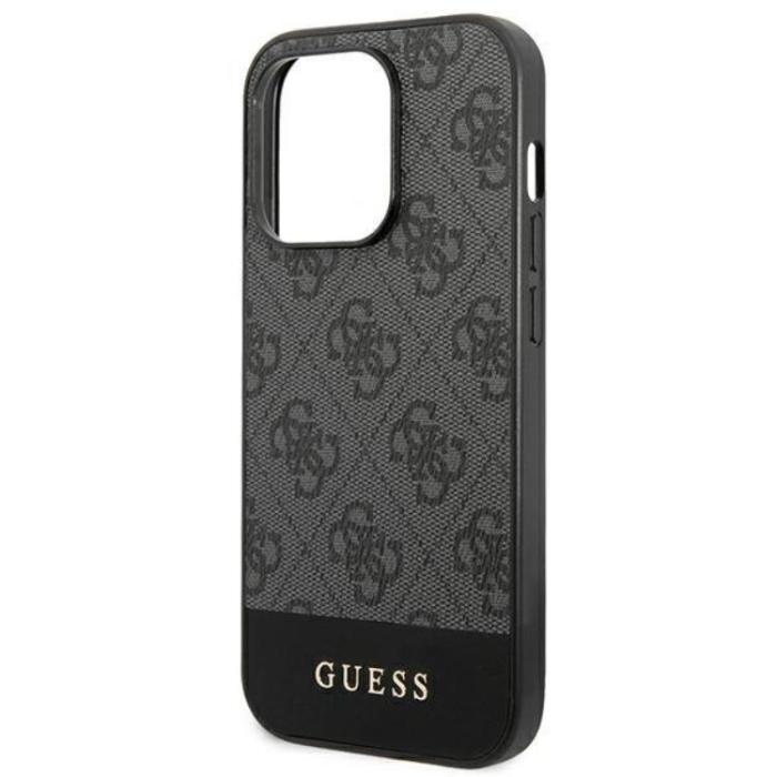 Guess - GUESS iPhone 14 Pro Skal Stripe Collection - Grå