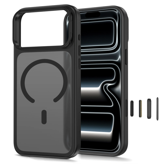 Tech-Protect - Tech-Protect Mobilskal För iPhone 18 Pro Magsafe Magstand - Matte Svart
