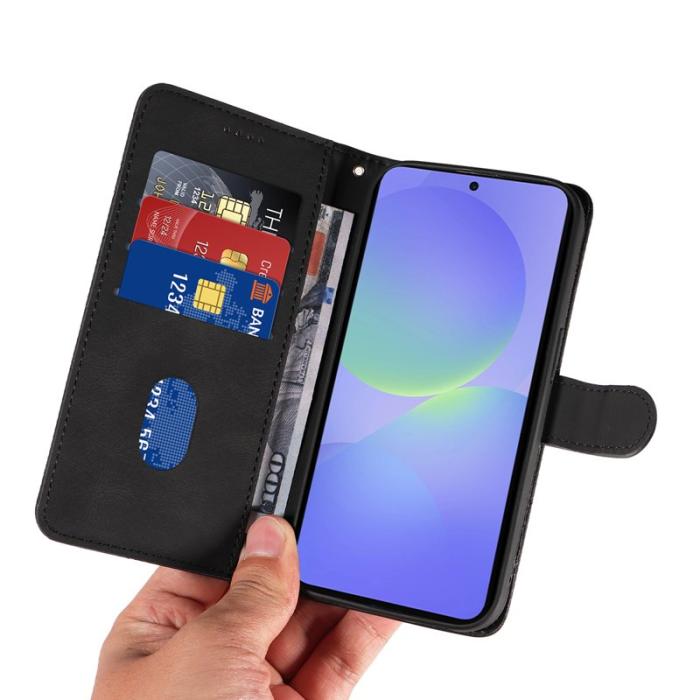 OEM - Samsung Galaxy A37 Plånboksfodral Konstläder Ställfunktion - Svart